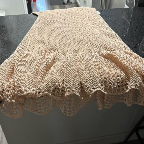 A.L.C. Caitlyn Flounce Knit Dress in Desert Rose EUC Size XS Womens - Picture 9 of 10